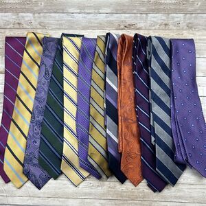Bruno Piatelli Designer Handmade 100% Silk Neck Tie Lot of 12